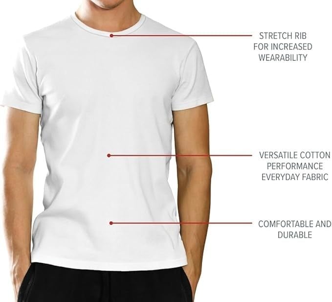 Set 3 áo thun cotton nam cổ tròn tay ngắn New Balance Premium Cotton Crew Neck Tee