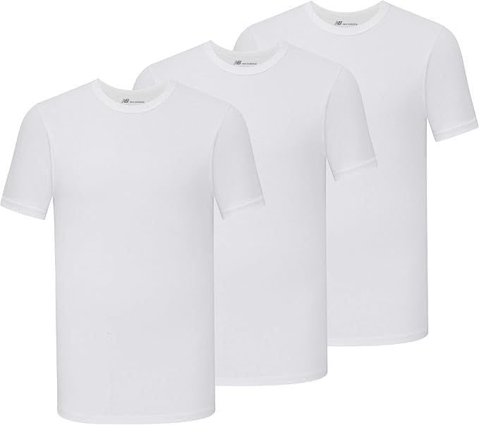 Set 3 áo thun cotton nam cổ tròn tay ngắn New Balance Premium Cotton Crew Neck Tee