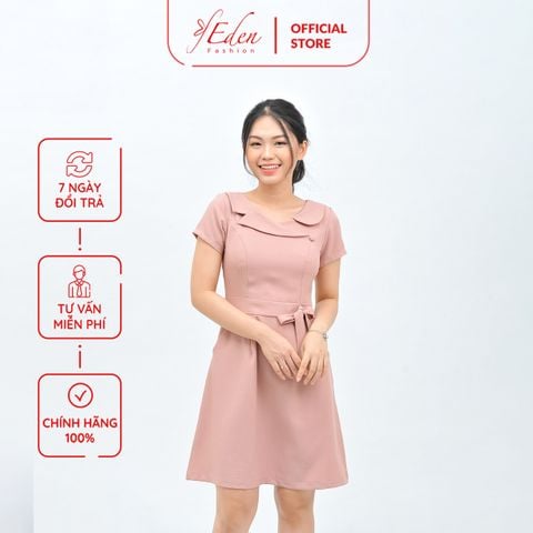  Váy đầm công sở nữ thời trang Eden dáng chữ a - D414 