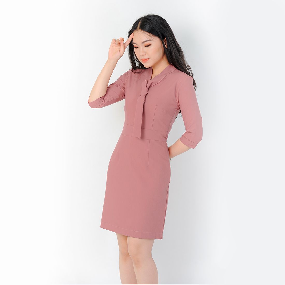 Đầm công sở thời trang Eden tay lỡ - D384