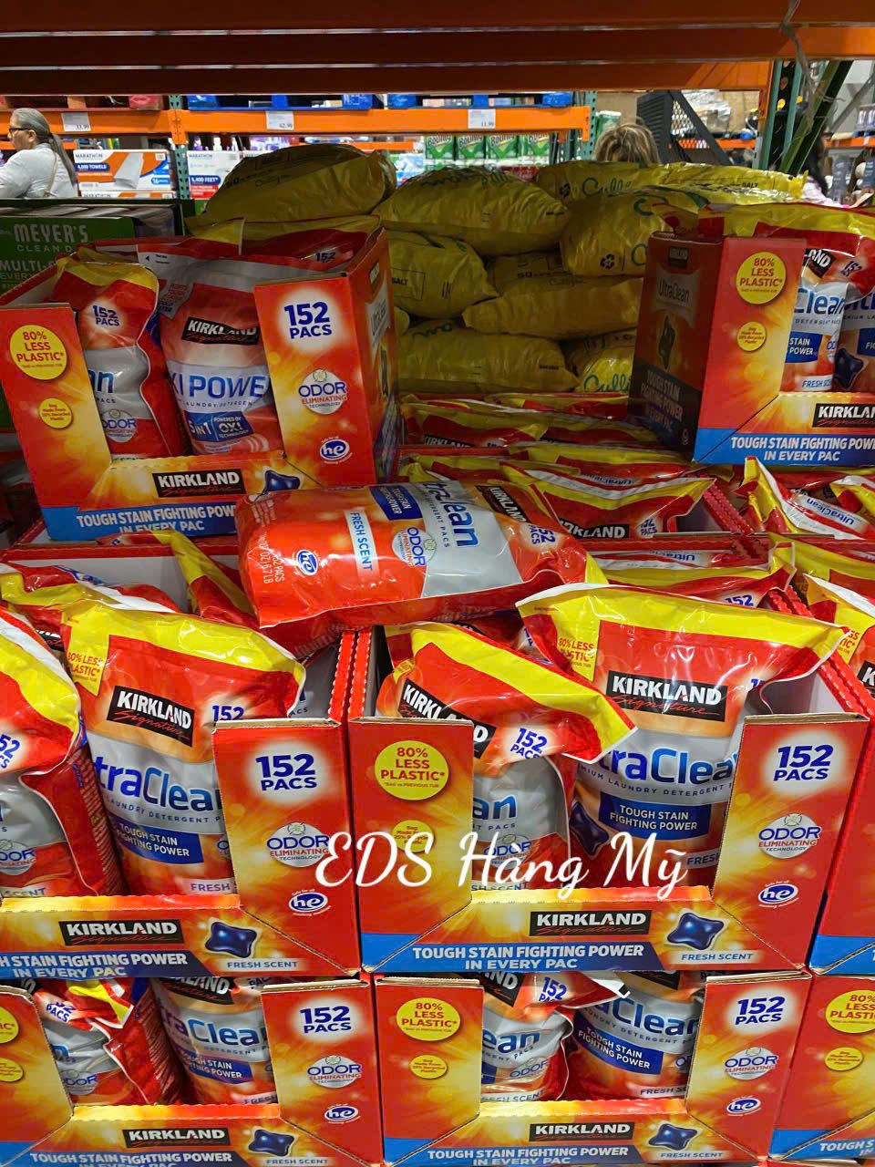 Viên giặt xả quần áo Kirkland Ultra Clean – 152 viên
