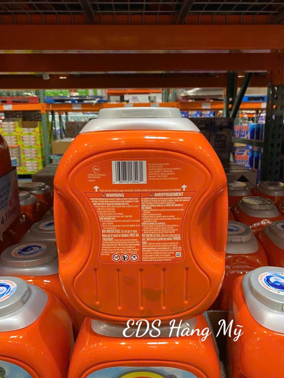 Viên giặt xả Tide Pods 4 in 1 thùng nhựa 104 viên