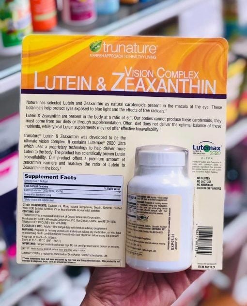 Viên uống bổ mắt Trunature Lutein & Zeaxanthin