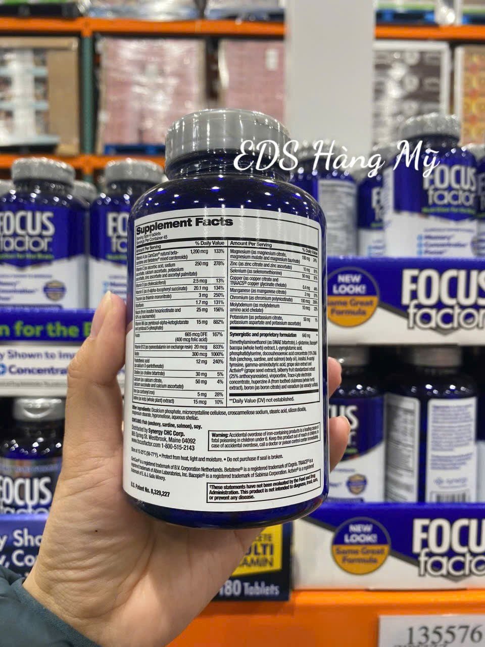 Viên uống bổ não Focus Factor Nutrition For The Brain