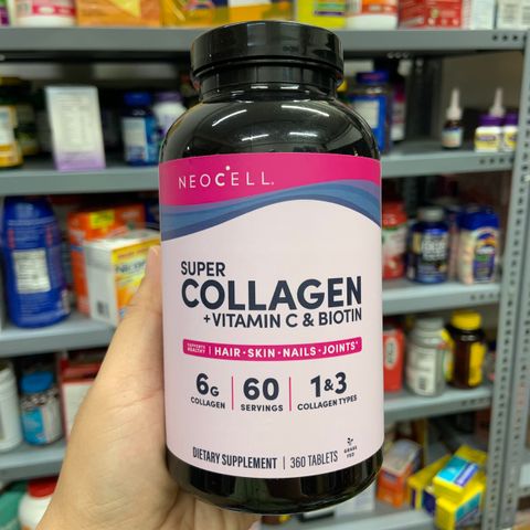  Viên uống bổ sung collagen Neocell Super Collagen + Vitamin C & Biotin – 360 viên 