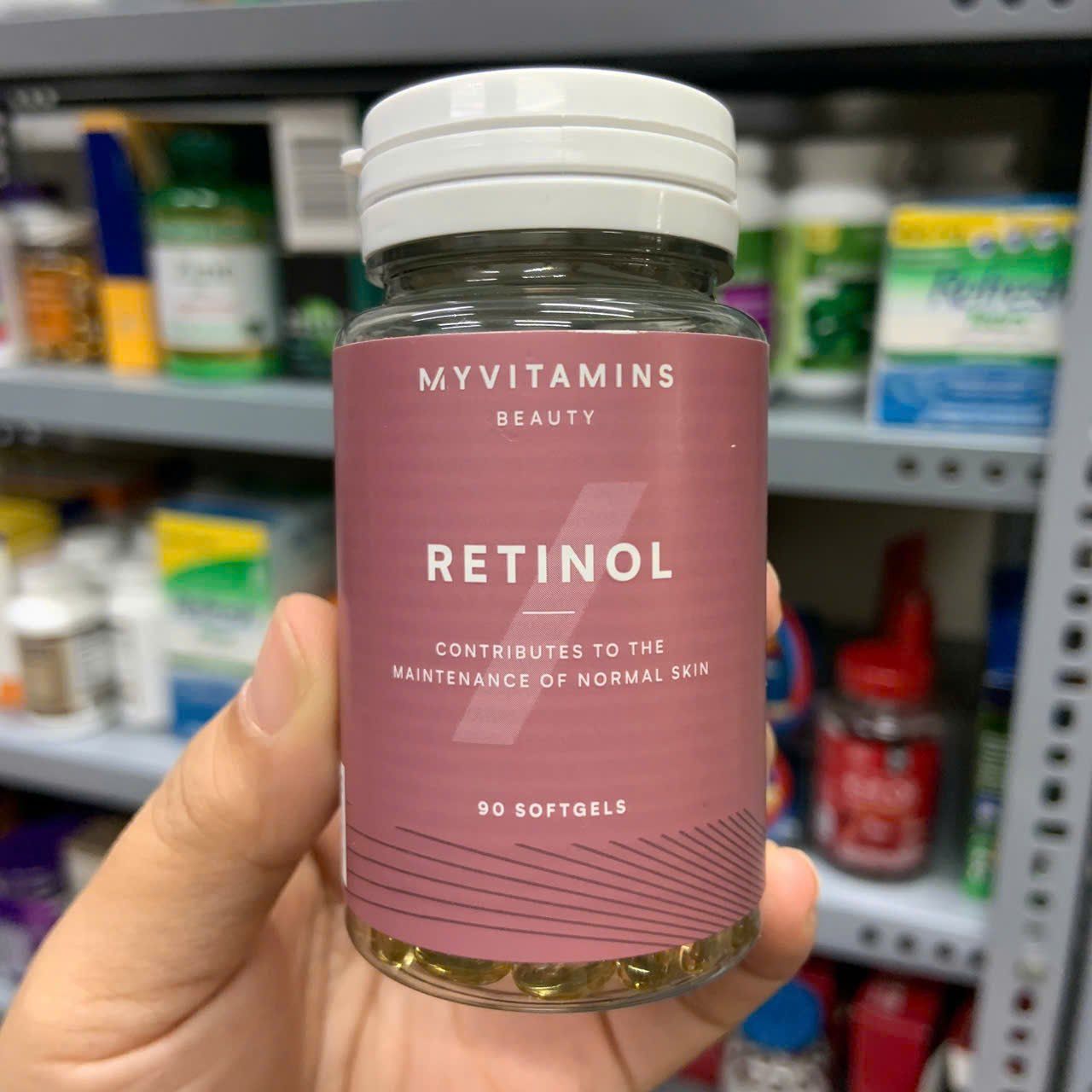 Viên uống bổ sung Retinol Myvitamins Beauty giúp trẻ hóa da