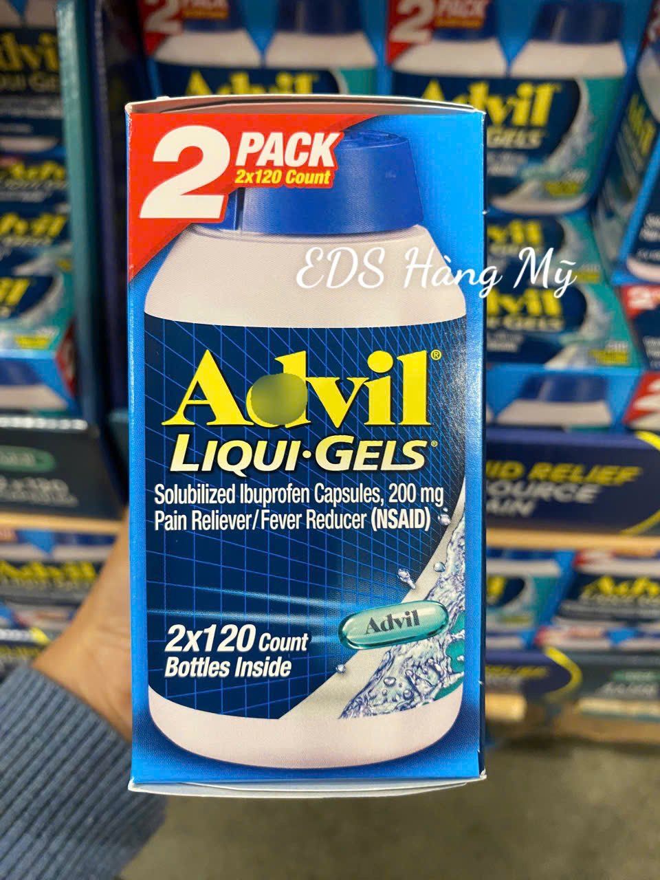 Viên uống giảm đau hạ sốt Advil Liqui Gels