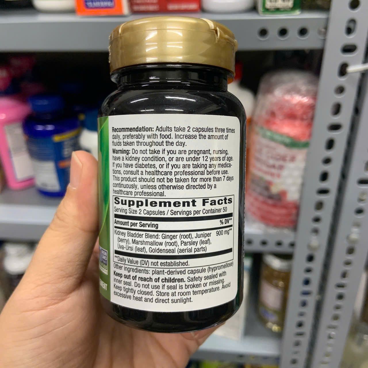 Viên uống hỗ trợ thận, bàng quang Nature’s Way Kidney Bladder