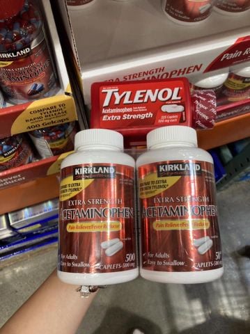  Viên uống giảm đau, hạ sốt Kirkland Signature Extra Strength Acetaminophen 500mg - 500 viên 