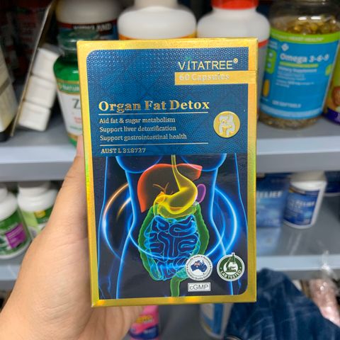  Viên uống thải độc mỡ nội tạng Vitatree Organ Fat Detox 