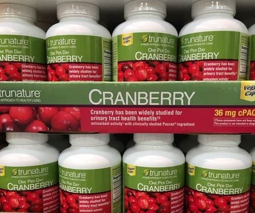 Viên uống hỗ trợ đường tiết niệu và chống oxy hóa Trunature Cranberry 650mg