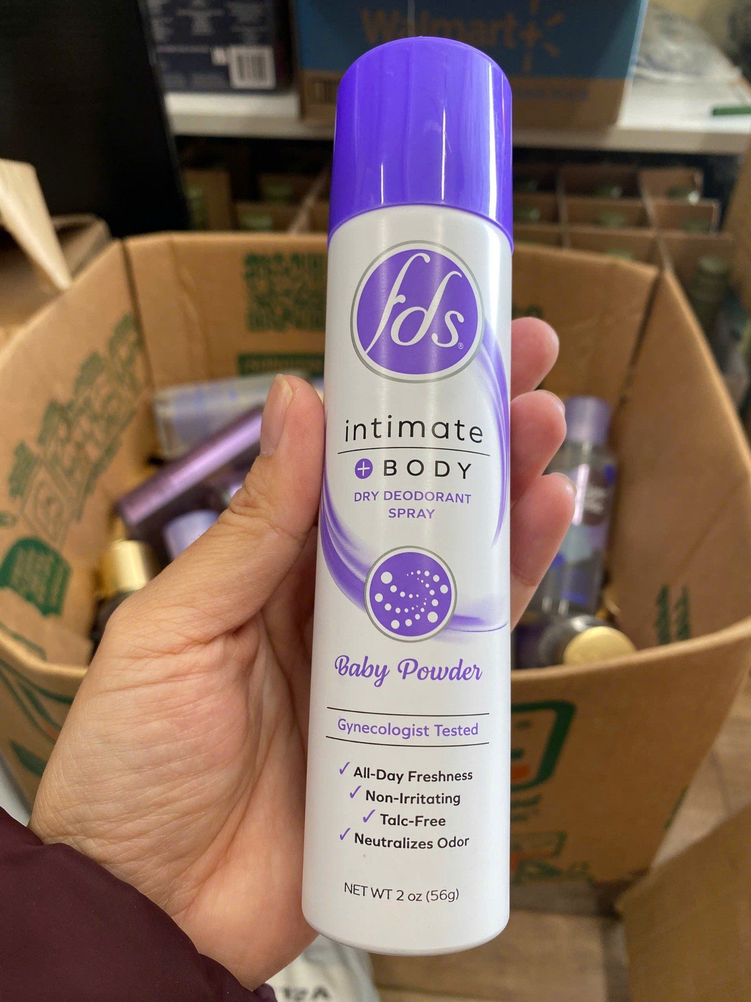 Xịt khử mùi, làm thơm toàn thân dành cho nữ FDS Intimate Body Dry
