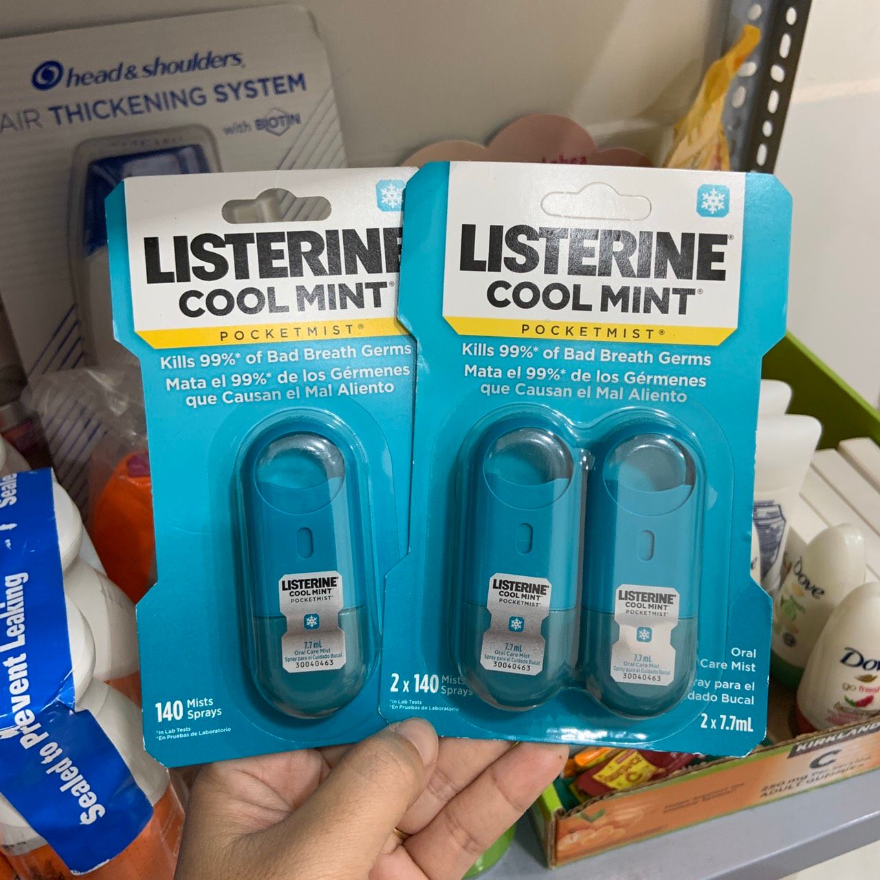 Xịt thơm miệng Listerine Cool Mint Pocketmist