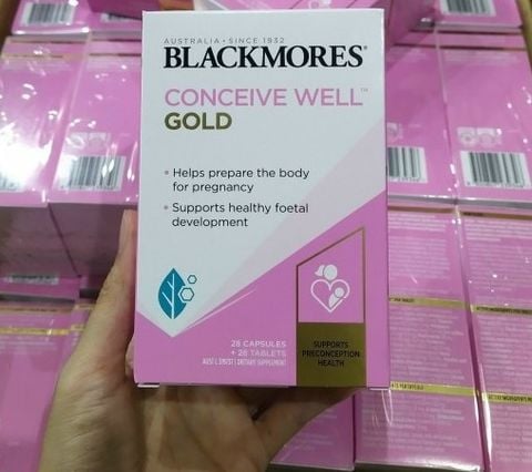  Viên uống hỗ trợ tăng khả năng thụ thai Blackmores Conceive Well Gold 