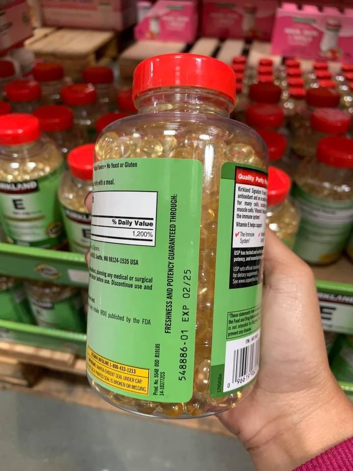 Viên uống bổ sung vitamin E Kirkland 180mg