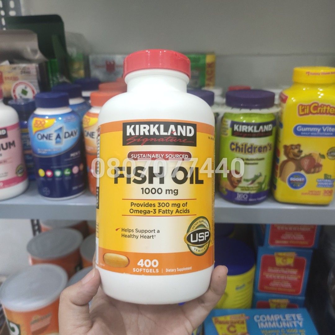 Viên uống dầu cá Kirkland Signature  Fish Oil 1000mg