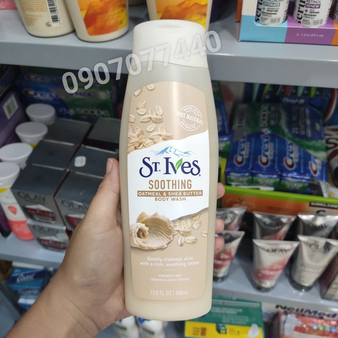 Sữa Tắm St.Ives Oatmeal & Shea Butter Soothing Body Wash – 400ml