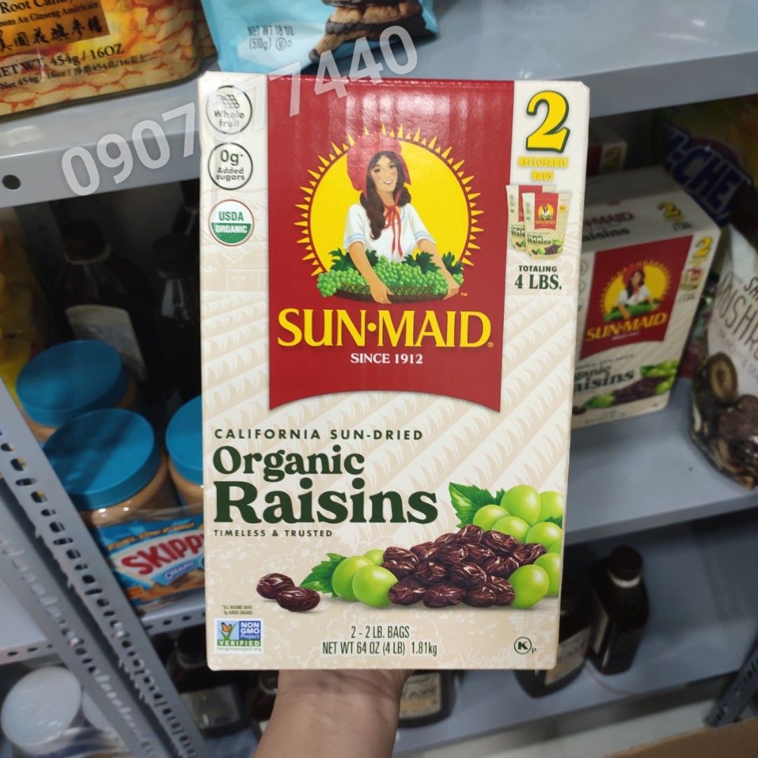 Nho khô Sunmaid Organic Raisins
