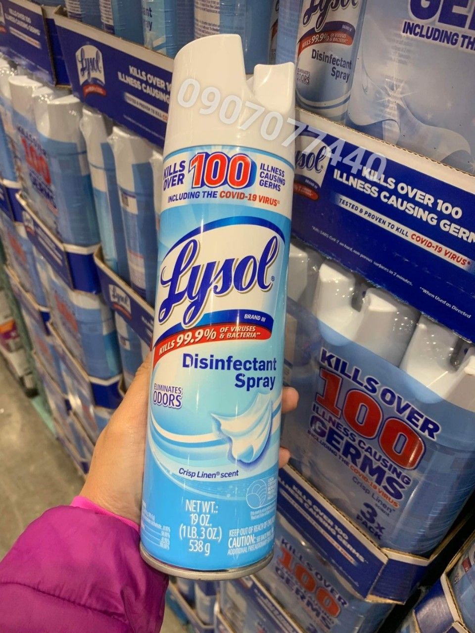 Xịt diệt khuẩn Lysol Disinfectant Spray  - 538gr