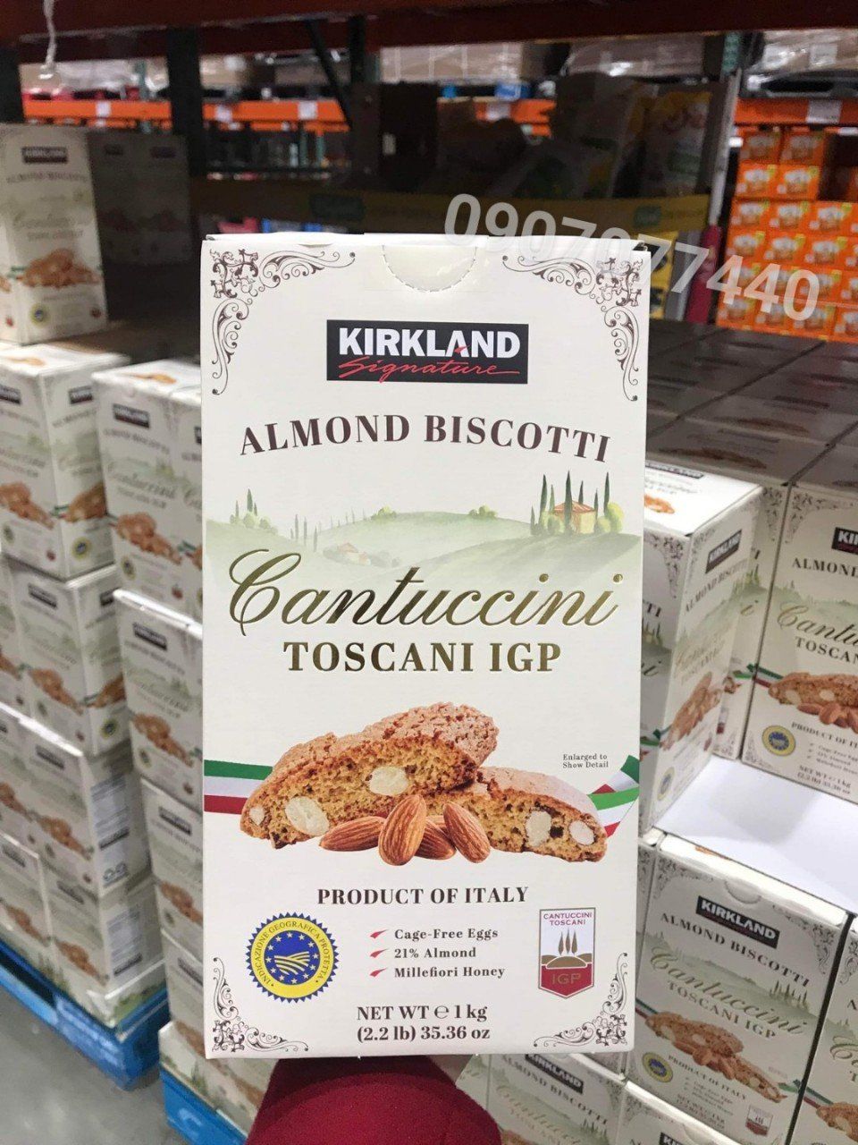Bánh quy hạnh nhân Kirkland Almond Biscotti Cantuccini