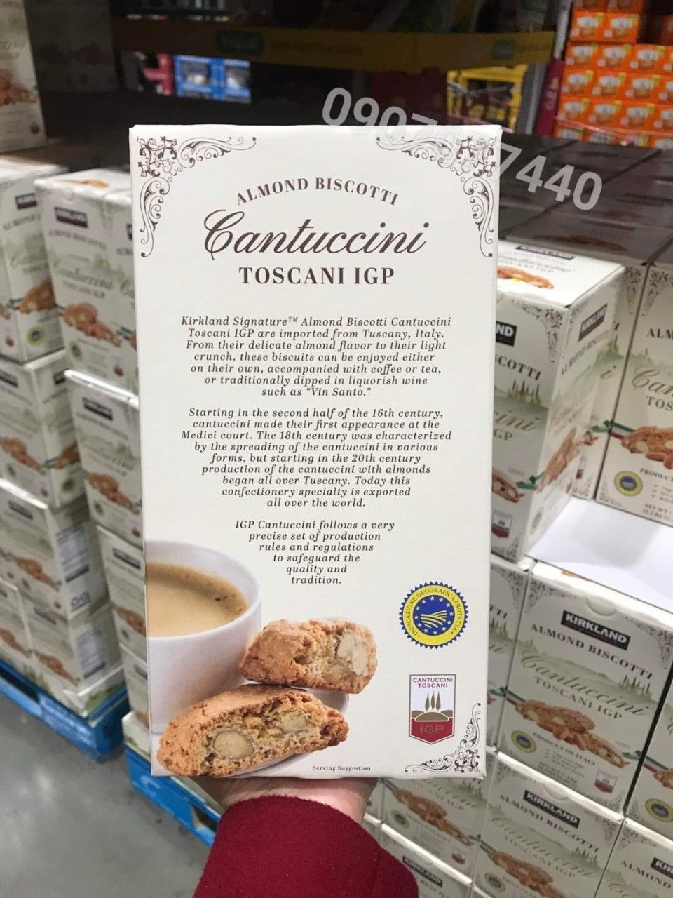 Bánh quy hạnh nhân Kirkland Almond Biscotti Cantuccini