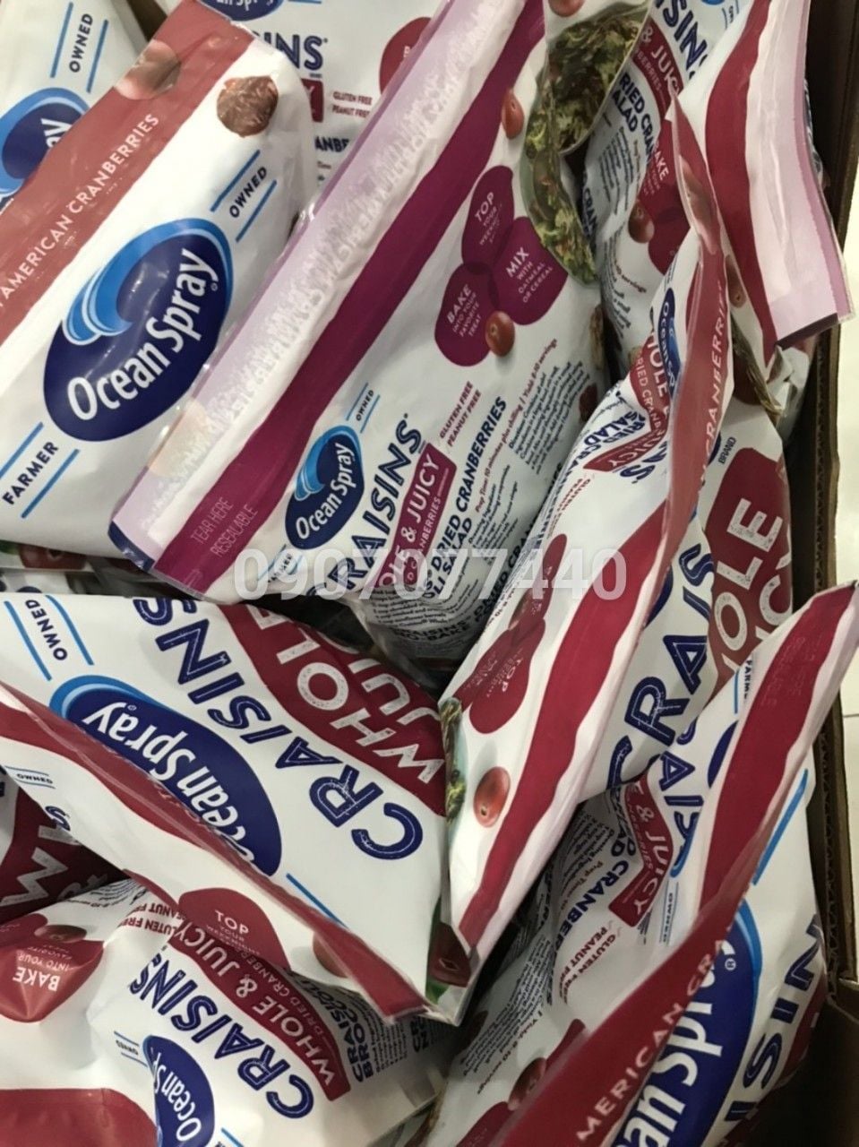 Nam việt quất sấy khô Ocean Spray Craisins Dried Cranberries