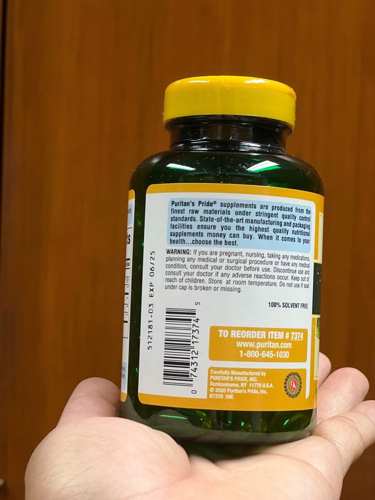 Viên uống tinh dầu hoa anh thảo Puritan's Pride Evening Primrose Oil
