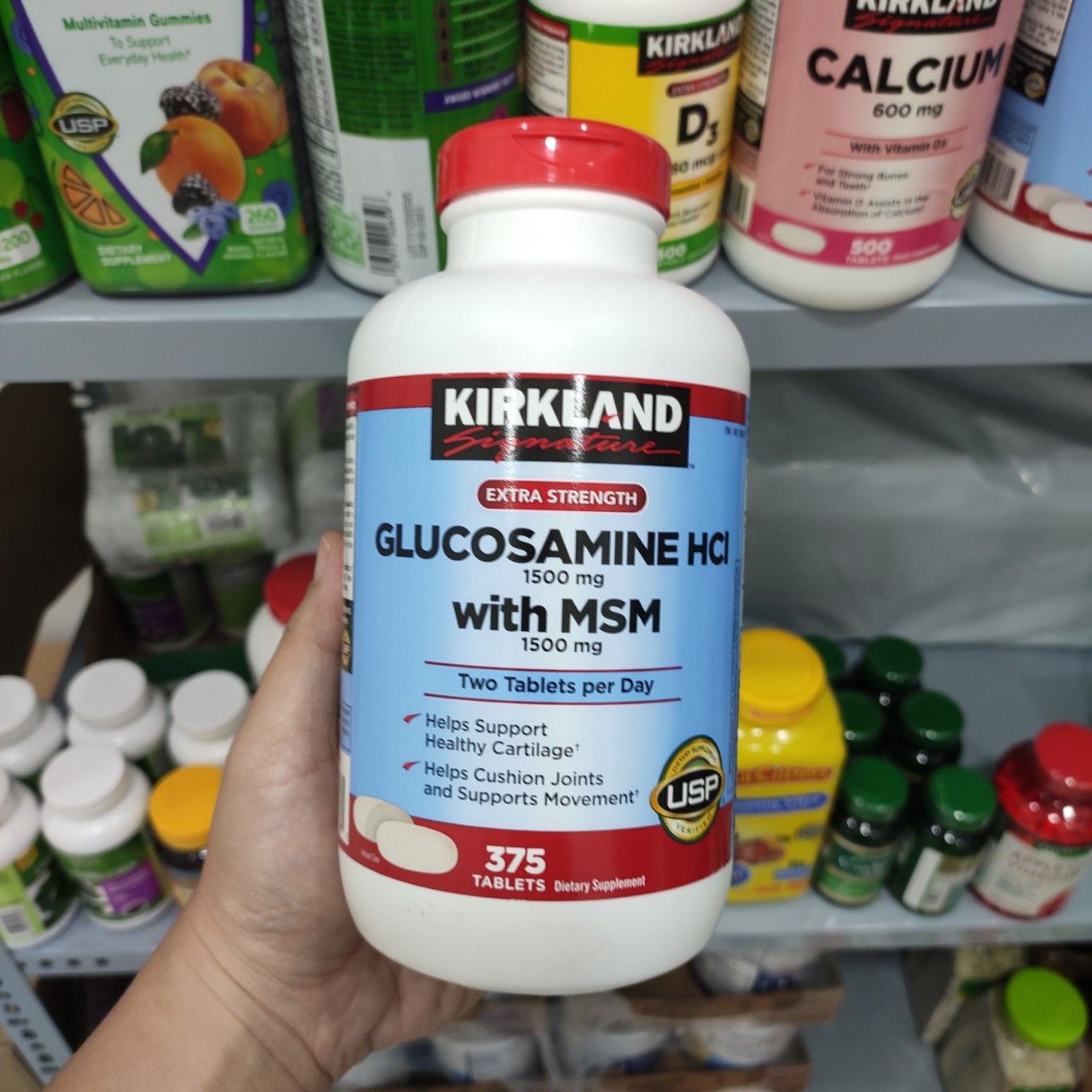 Viên uống hỗ trợ xương khớp Kirkland Glucosamine HCl with Msm & 1500mg