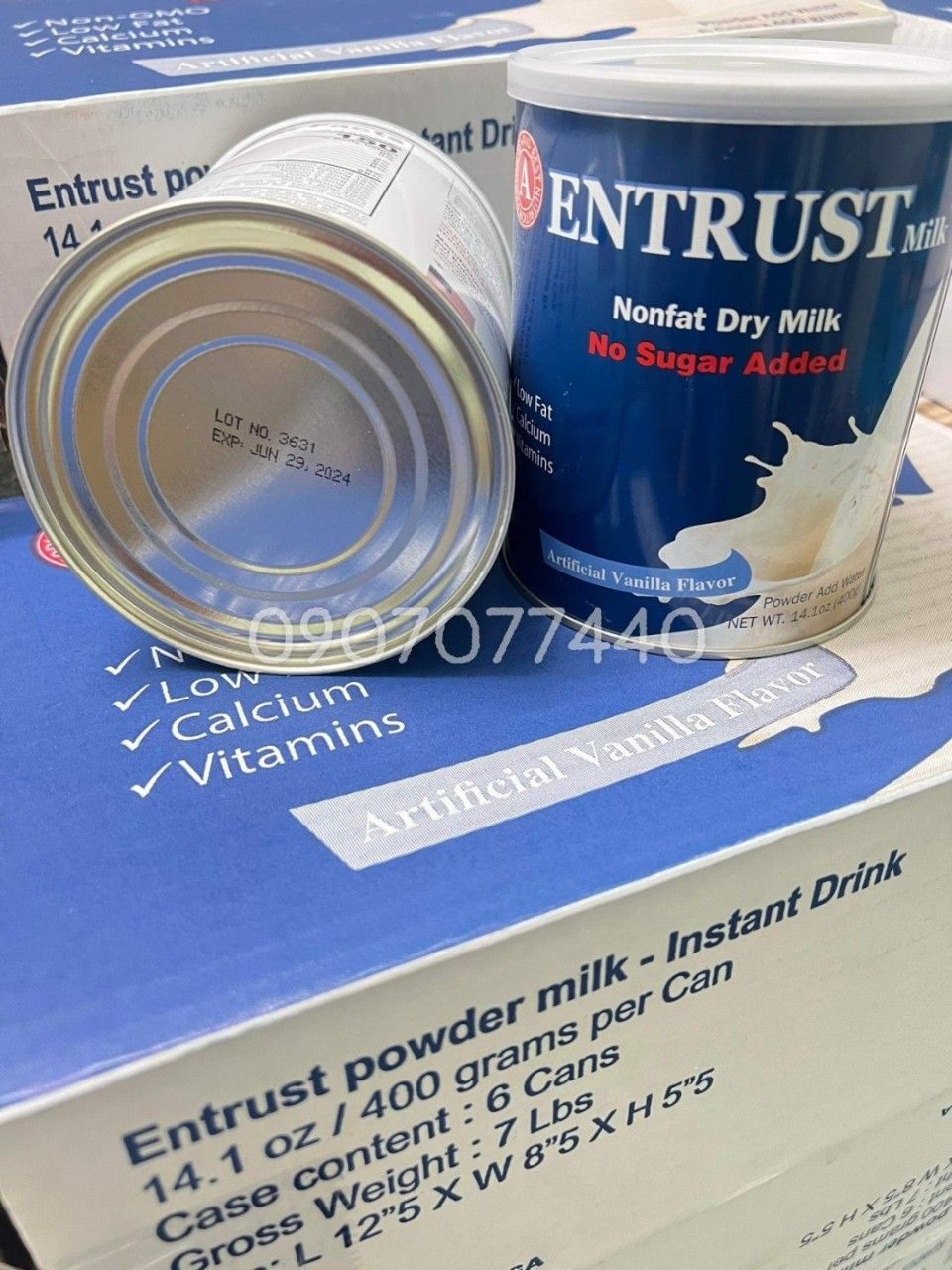 Sữa bột dành cho người tiểu đường, ăn kiêng Entrust của Mỹ