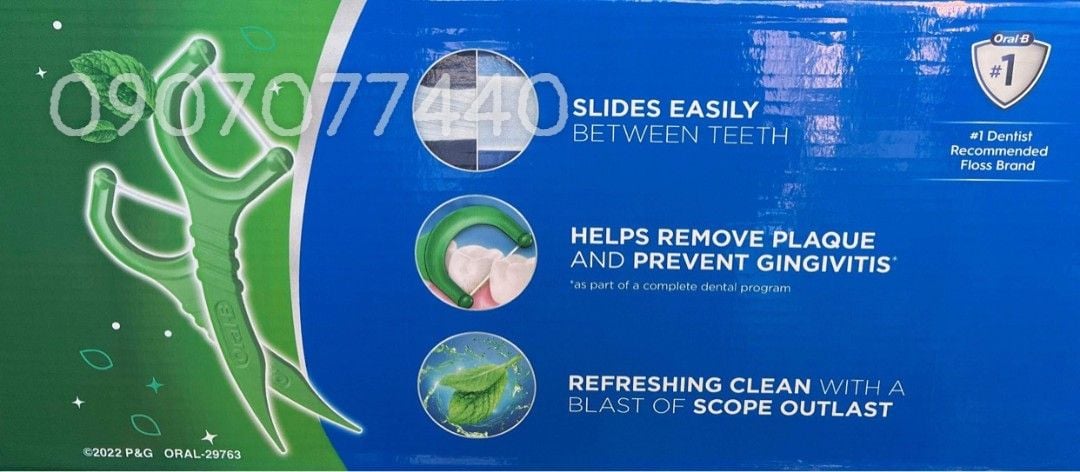 Tăm chỉ nha khoa Oral-B Complete Glide Plus Scope Outlast Floss