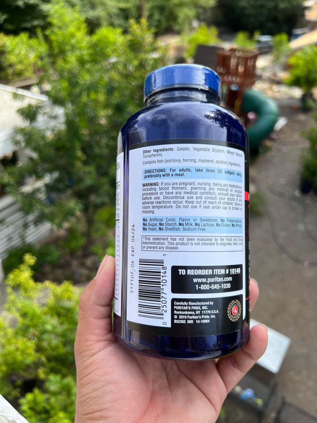 Viên uống hỗ trợ tim mạch Puritan's Pride Maximum Strength Triple Omega 3-6-9