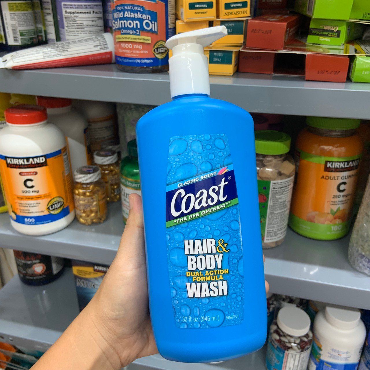 Sữa tắm gội toàn thân Coast Hair & Body Wash Classic Scent