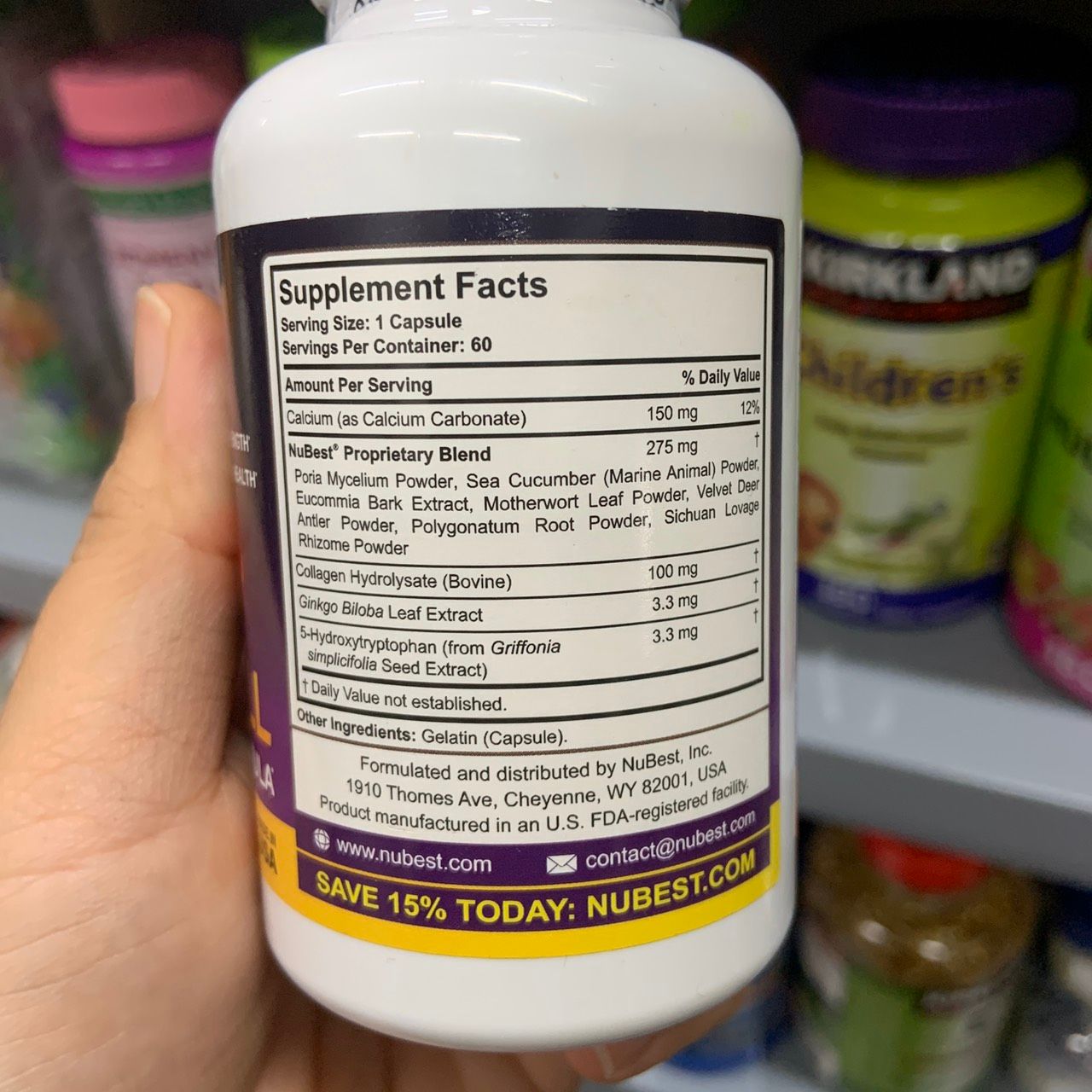 Viên uống tăng chiều cao dành cho trẻ Nubest Tall