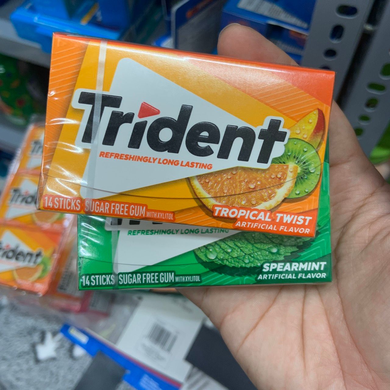 Kẹo cao su singum không đường Trident nội địa Mỹ