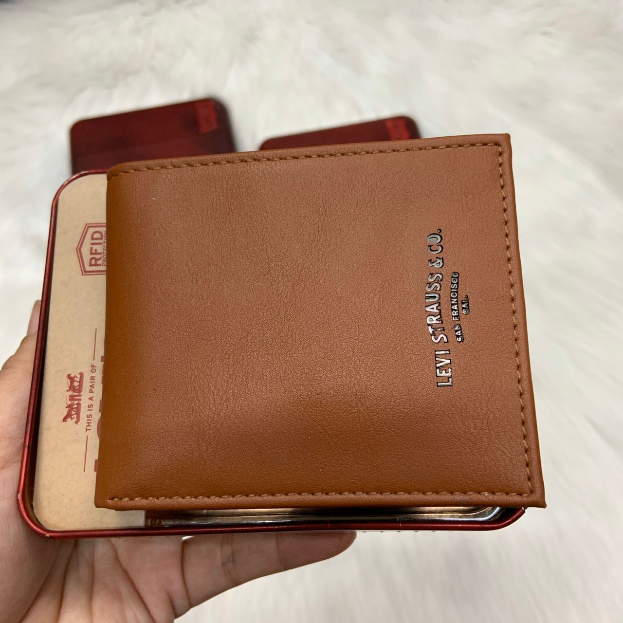 Bóp ví nam chất liệu da cao cấp full box Levi's