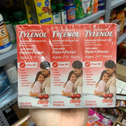  Siro giảm đau hạ sốt cho trẻ từ 2-11 tuổi Children’s Tylenol Pain + Fever 