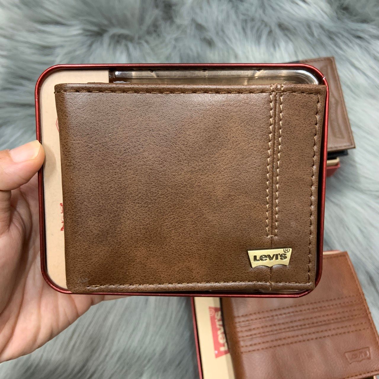 Bóp ví nam chất liệu da cao cấp full box Levi's