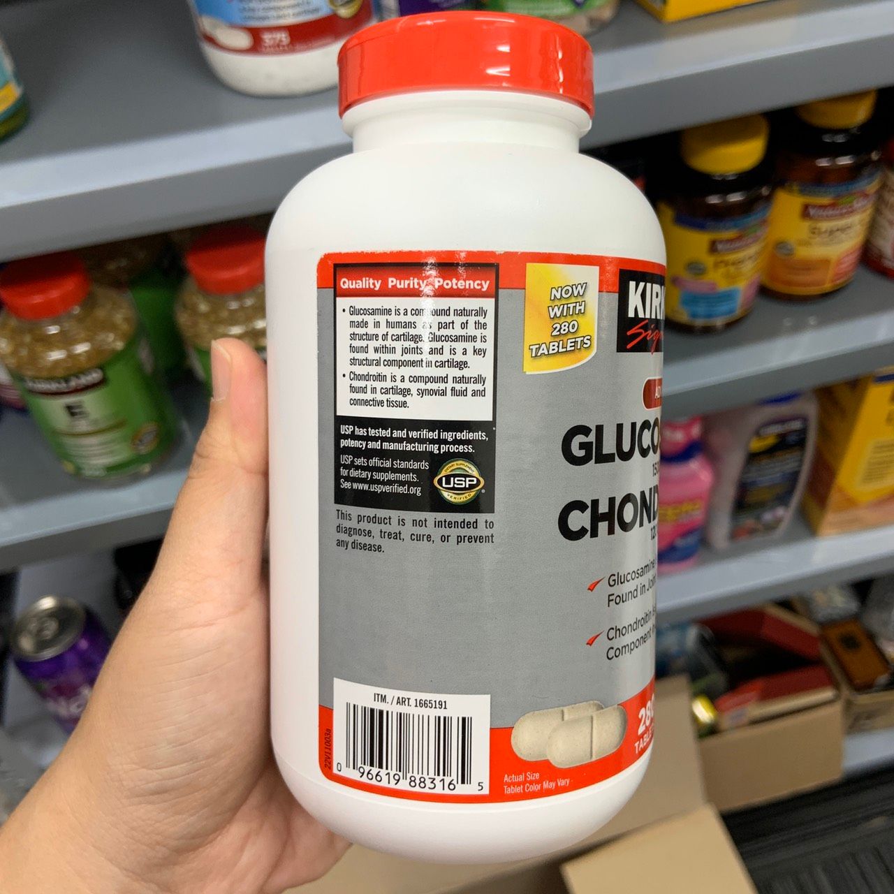 Viên uống hỗ trợ xương khớp Kirkland Glucosamine 1500mg & Chondroitin 1200mg