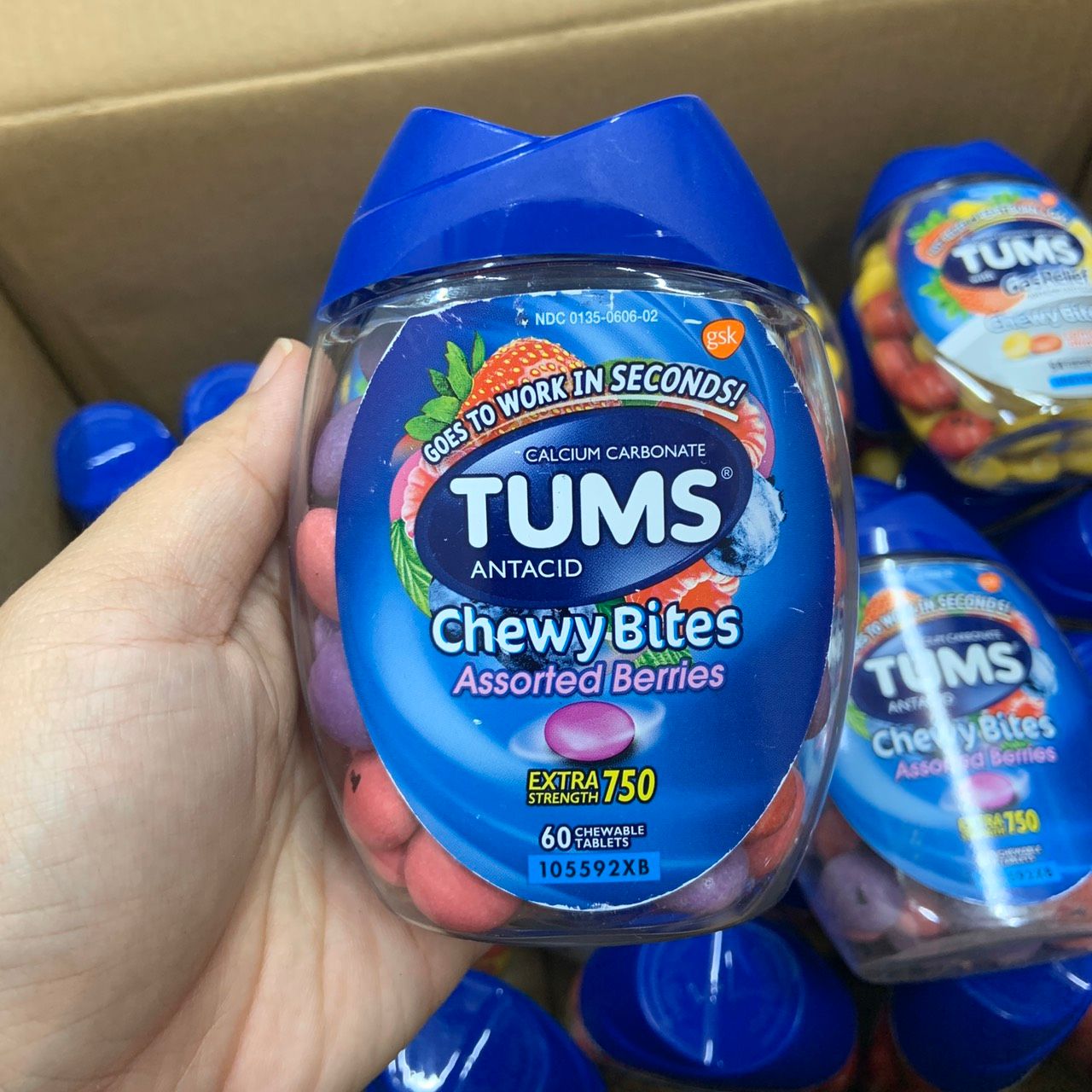 Kẹo nhai giảm đầy hơi khó tiêu Tums