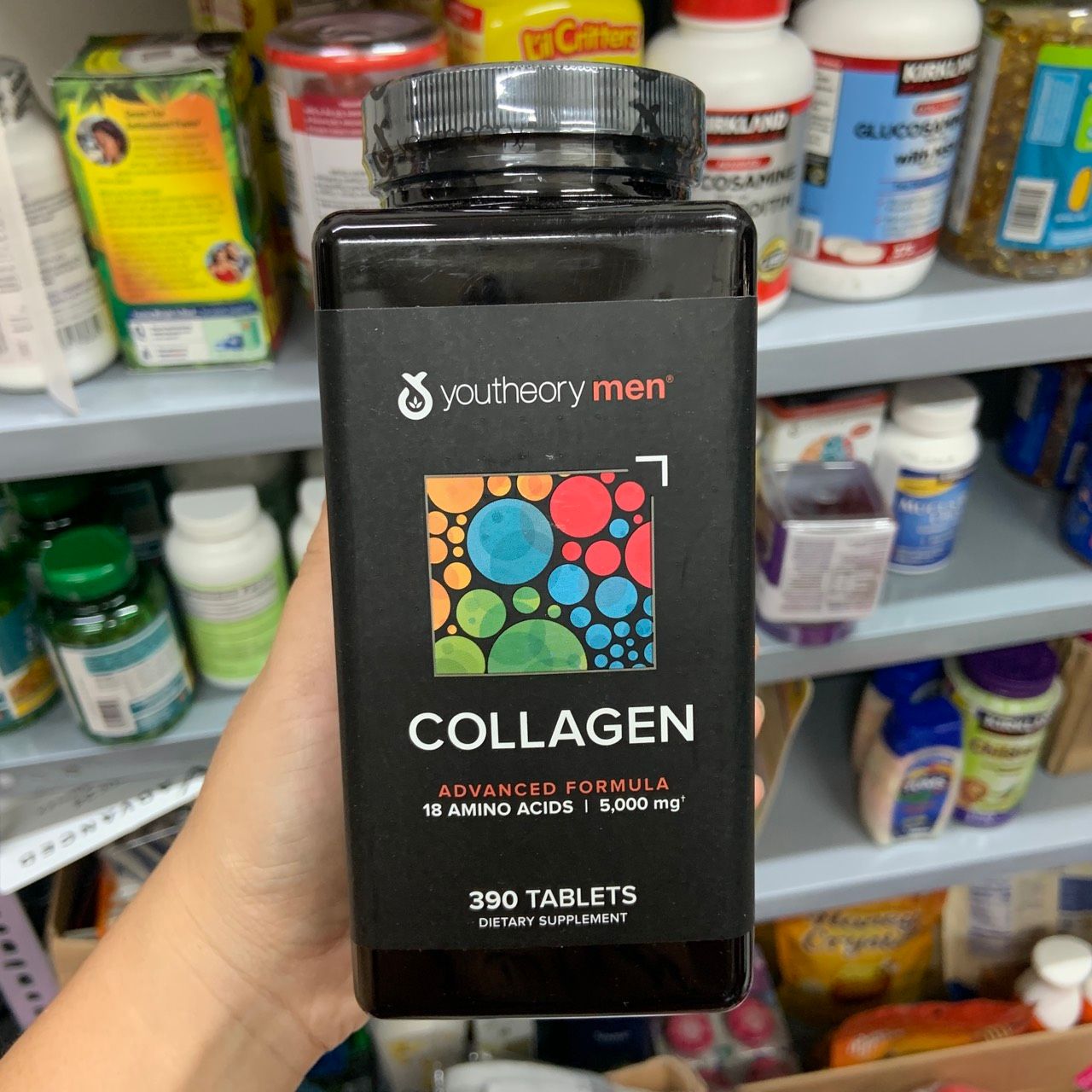 Viên uống Collagen Youtheory Men's Type 1,2 & 3 – Hộp 390 viên