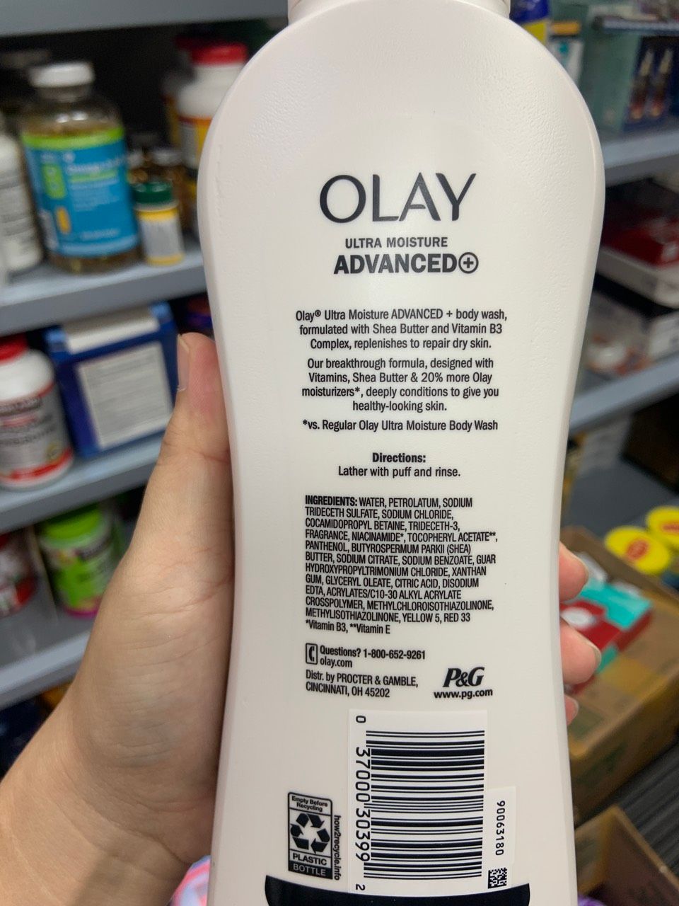 Sữa tắm dưỡng ẩm Olay Ultra Moisture – Chai 700ml