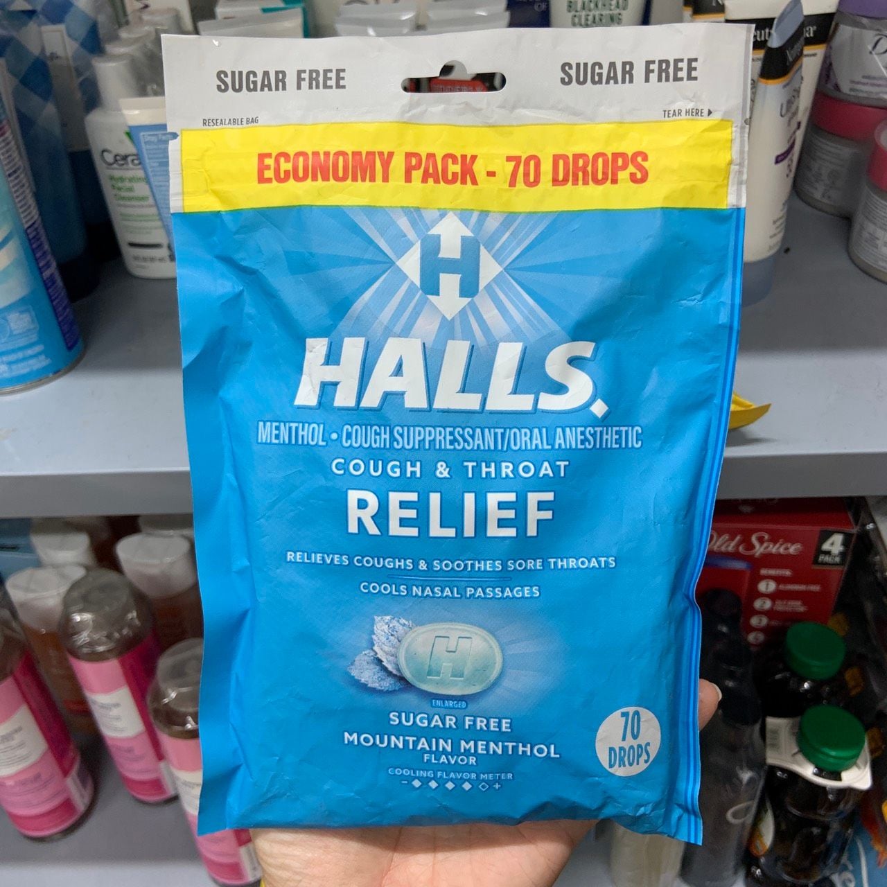 Kẹo ngậm giảm ho, đau họng Halls Relief