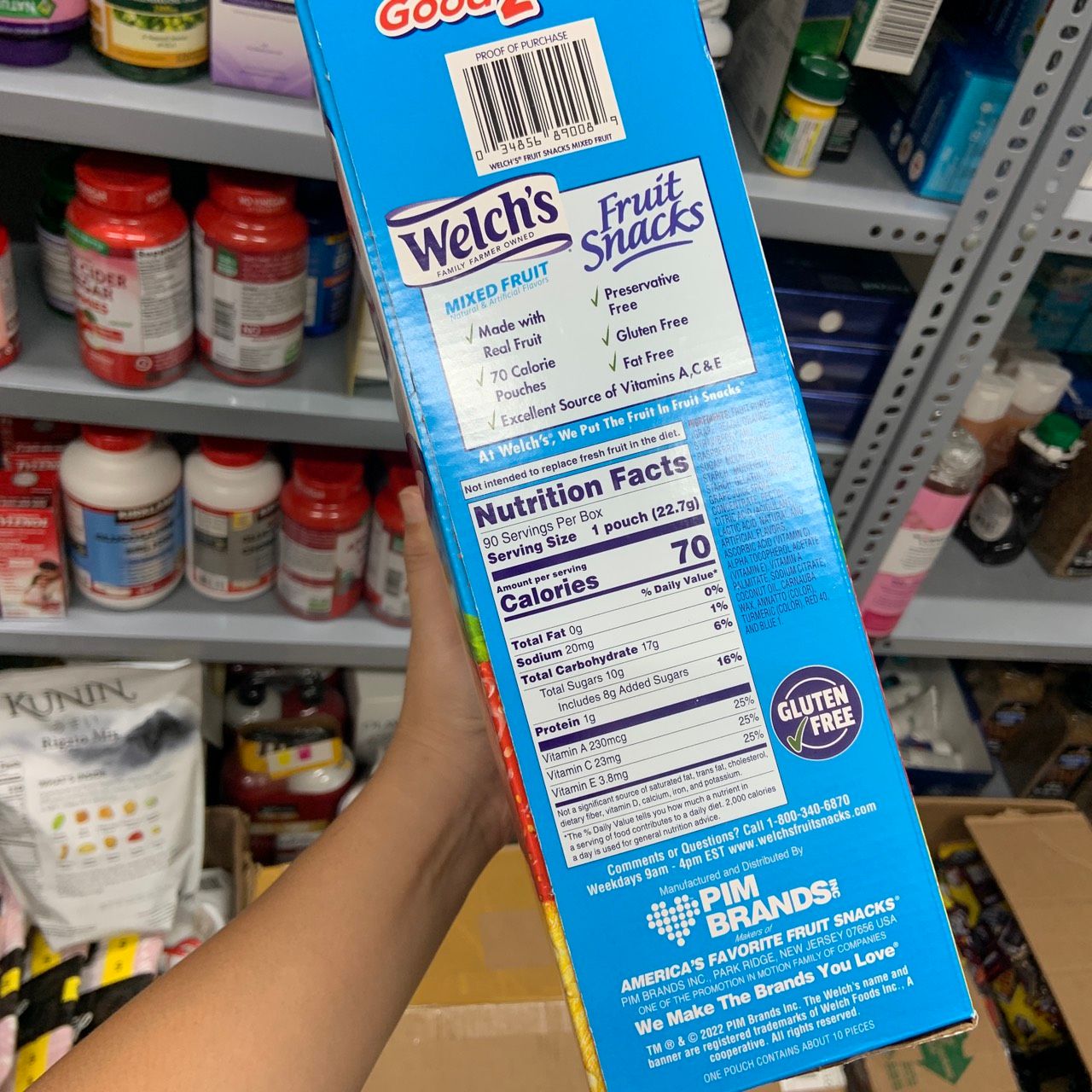 Kẹo dẻo trái cây Welch's của Mỹ
