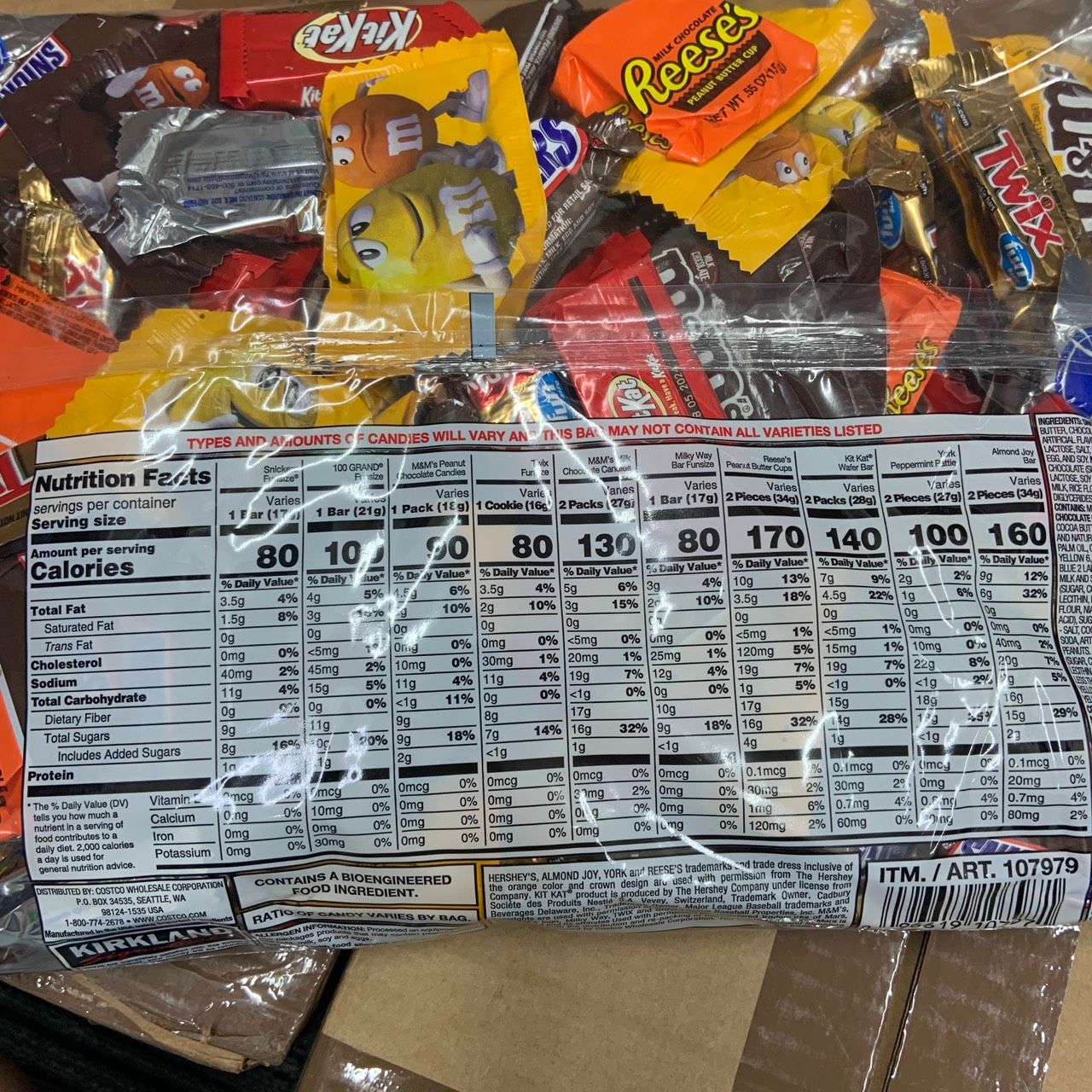 Kẹo Socola tổng hợp150 thanh - 2.55kg