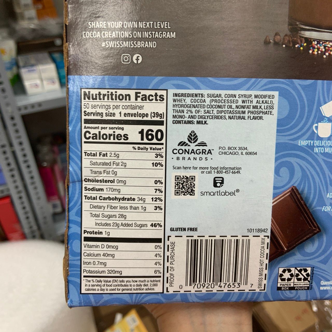 Bột ca cao sữa Swiss Miss Milk Chocolate – 1,95kg