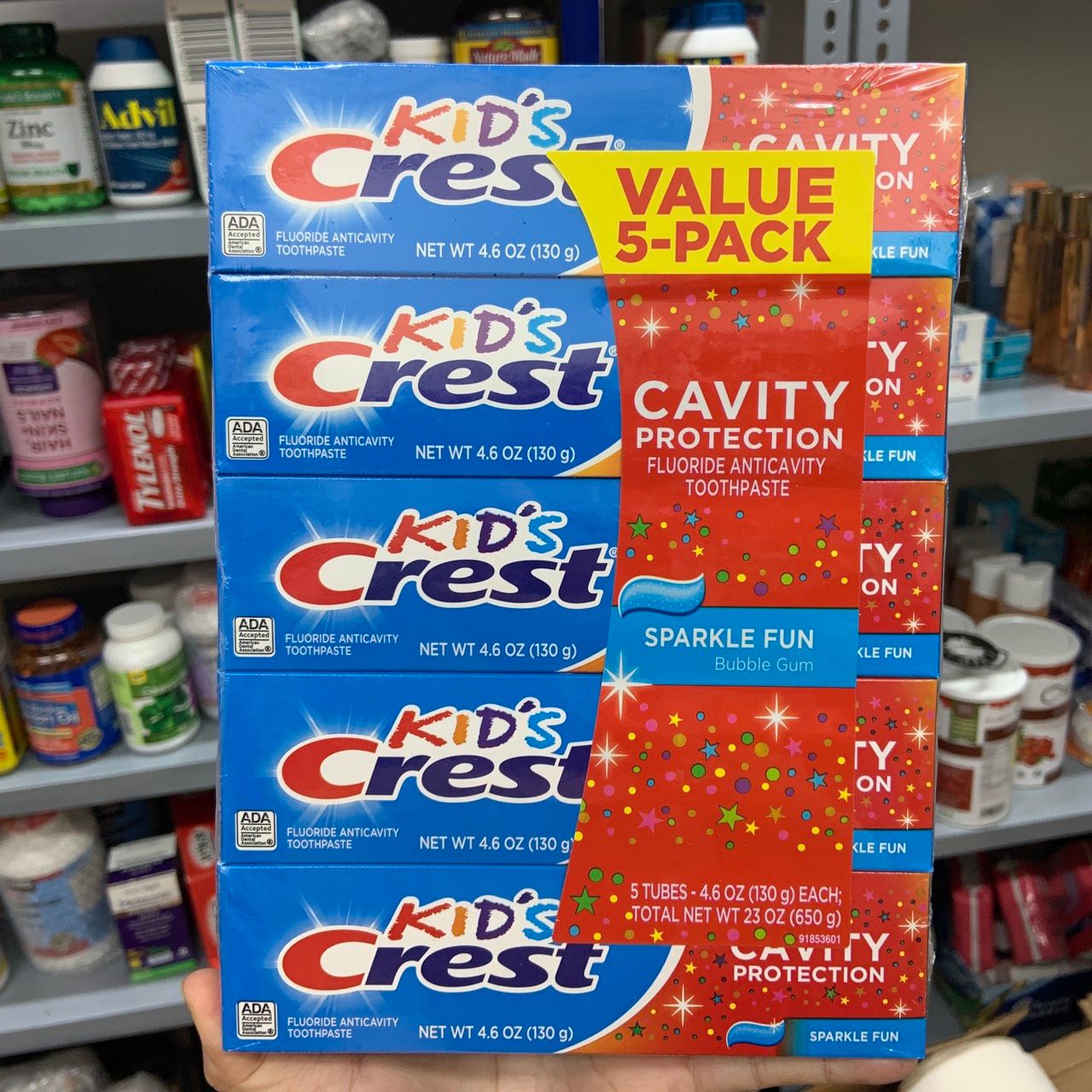 Kem đánh răng  dành cho trẻ em từ 2 tuổi Crest Kids Cavity Protection