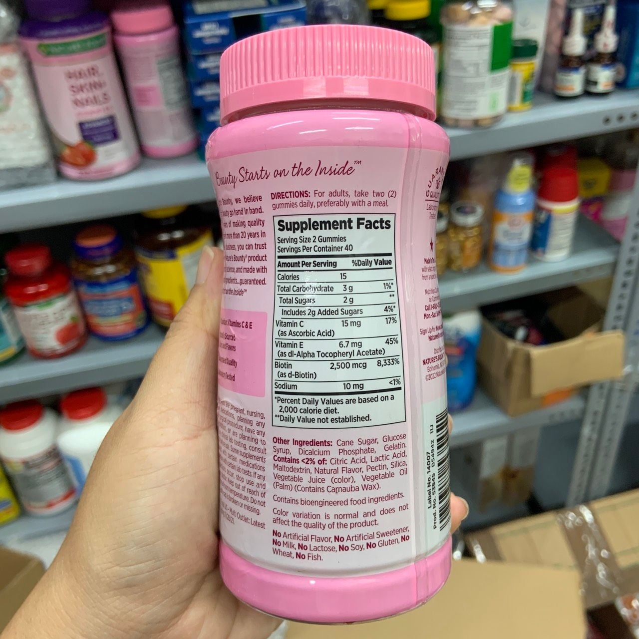 Kẹo dẻo đẹp da, móng, tóc Nature's Bounty Hair Skin Nails Gummies