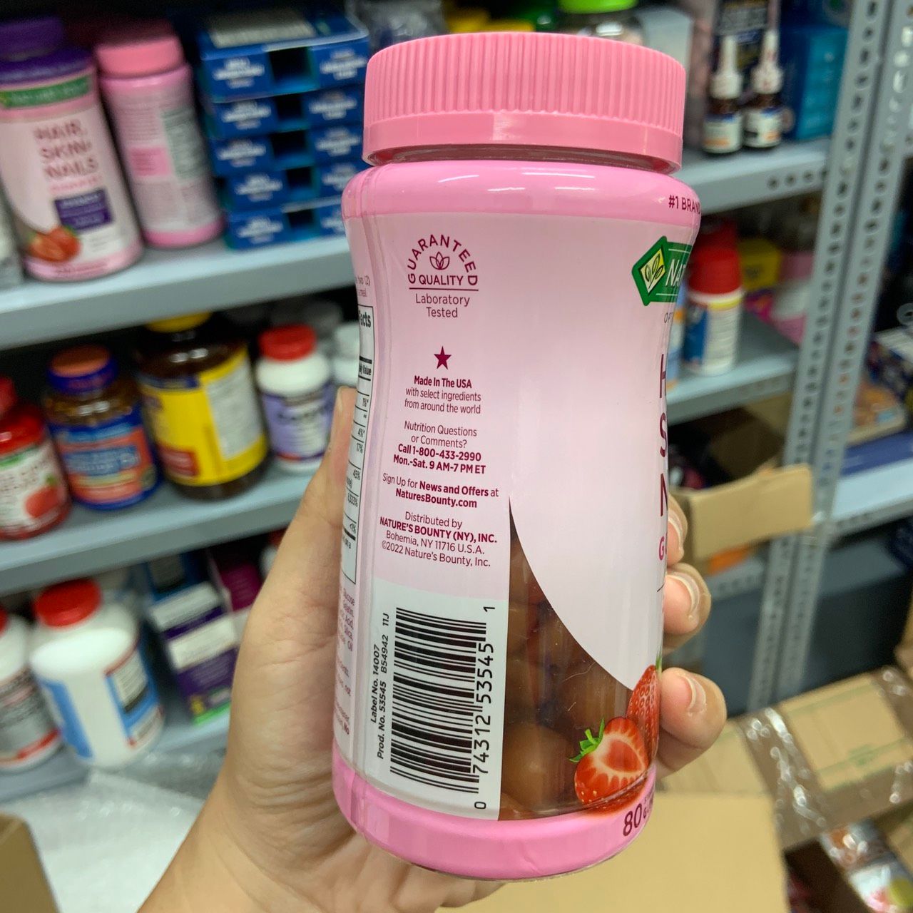 Kẹo dẻo đẹp da, móng, tóc Nature's Bounty Hair Skin Nails Gummies