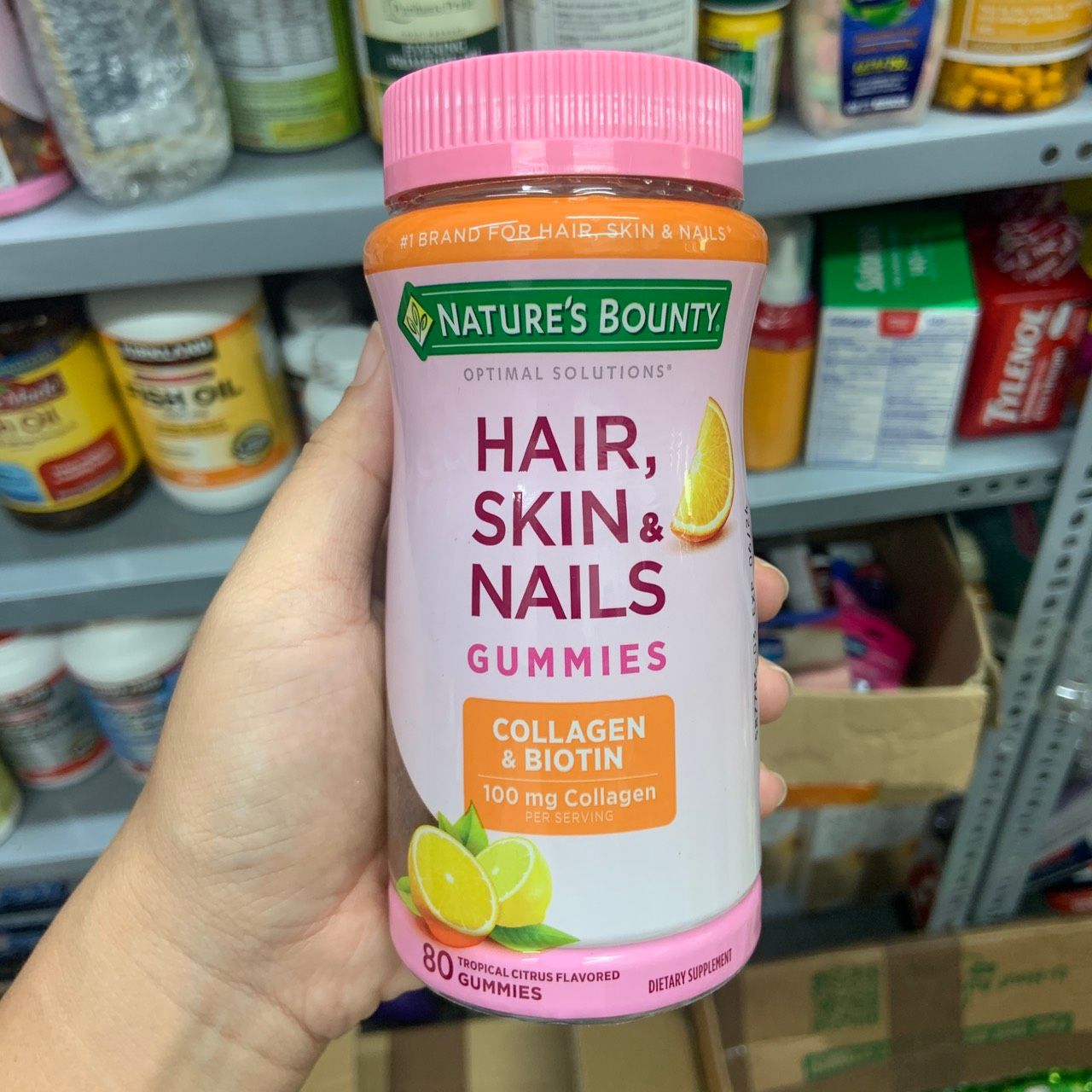 Kẹo dẻo đẹp da, móng, tóc Nature's Bounty Hair Skin Nails Gummies