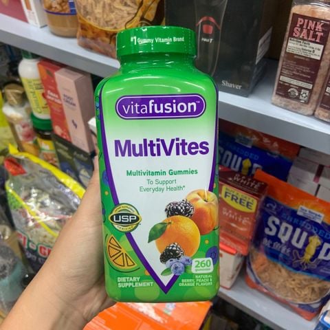  Kẹo dẻo bổ sung vitamin cho người lớn và trẻ em Vitafusion MultiVites Vitamin – 260 viên 
